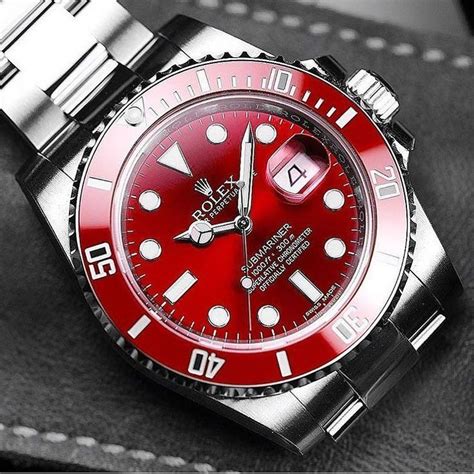 does rolex make a red dial|Rolex submariner red bezel.